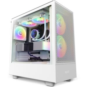 NZXT H5 FLOW RGB - ATX GAMING CASE - RGB - WHITE