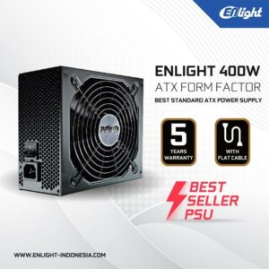 JualPower Supply Enlight 400W Black Silver