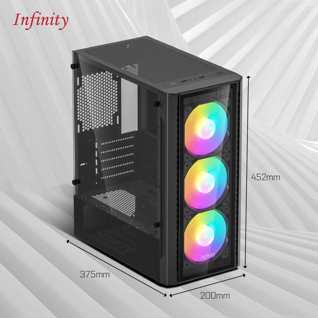 CASING INFINITY VESTA V5 With 3 Fan RGB - Image 2