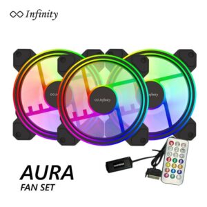 JualFan Casing Infinity AURORA 3 Pack 3IN1 (REMOTE + CONTROLER)