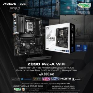JualASROCK Z890 PRO-A WIFI (LGA1851, Z890, DDR5)