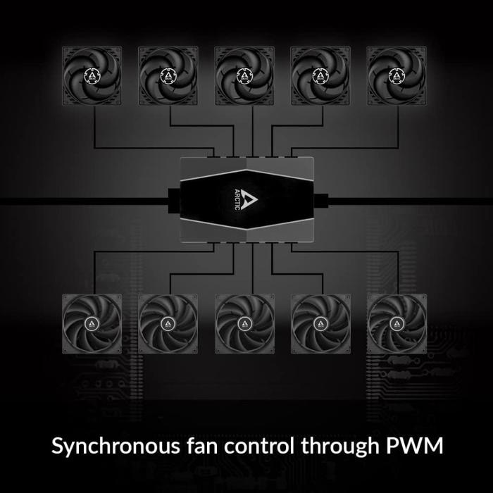 Arctic Fan Case HUB - 10 Port PWM Fan Hub with SATA Power - Image 3