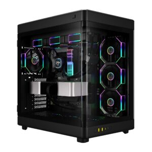 Casing GAMDIAS NESO P1 PRO ARGB + 3 FAN ARGB - Hitam