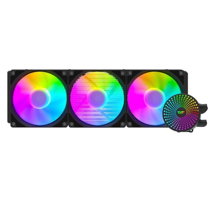 DarkFlash DC360 / DC 360 ARGB 360mm AIO Liquid Cooler - BLACK