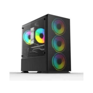 CASING PARADOX GAMING DURANDAL + 3 FAN RGB - mATX, mini itx - BLACK