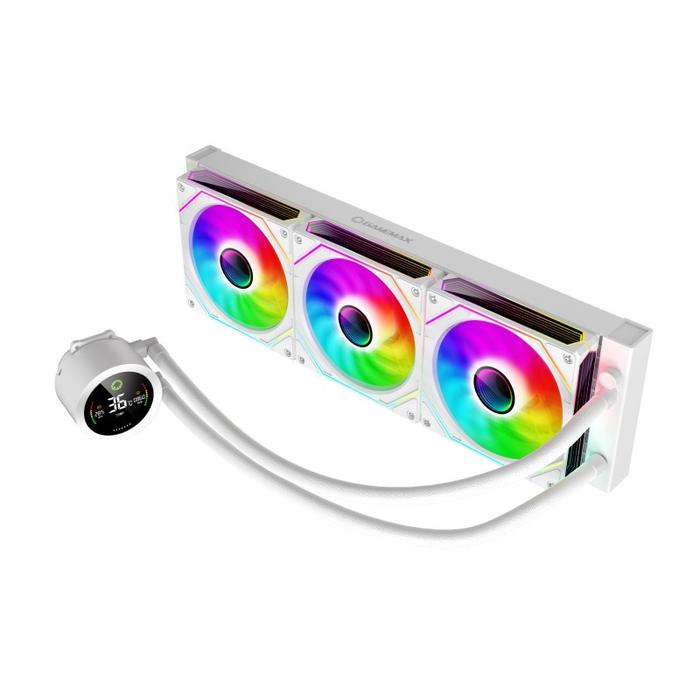 GAMEMAX ICEBERG 360 DIGITAL ARGB 360mm - All in One Liquid Cooler - WHITE - Image 3