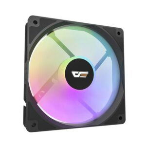 JualFan Casing Aigo DarkFlash CL12 Rainbow LED 12CM &ndash; BLACK