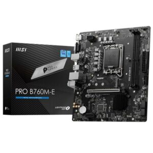 MSI PRO B760M-E DDR5 (Intel LGA 1700, Gen12, Gen13, Gen14)