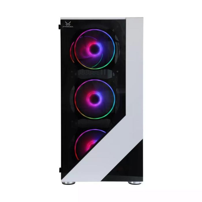 CASING FPMAX AIRPOWER CL7713 ARGB + 4 FAN - ATX GAMING CASE - WHITE - Image 2