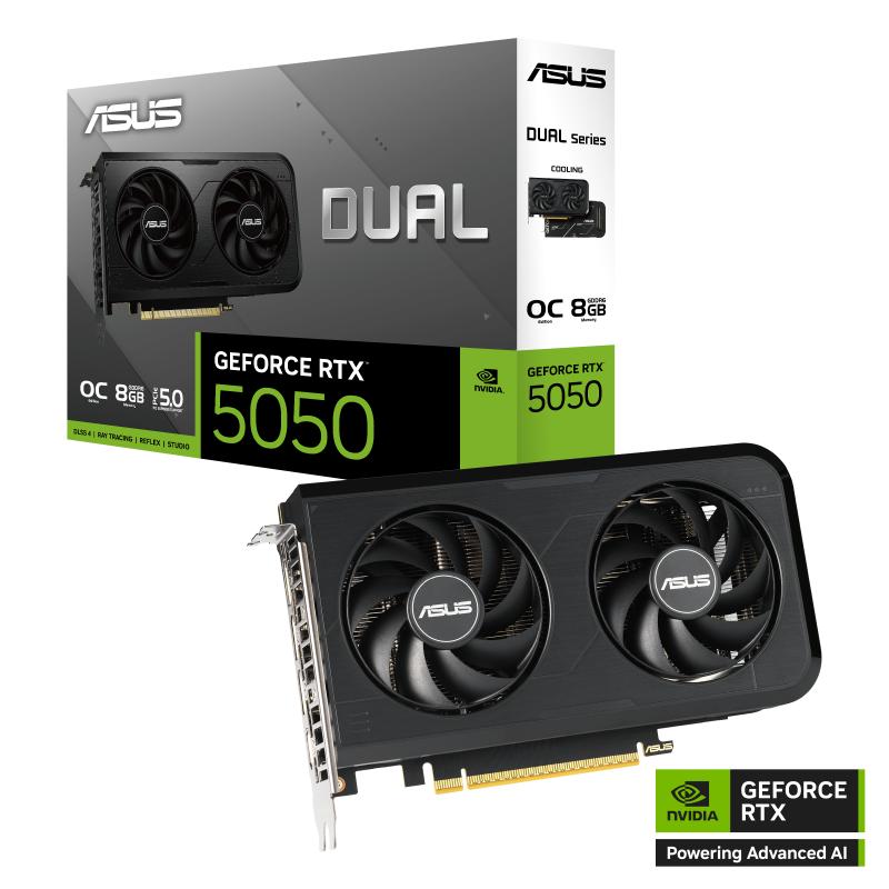 ASUS Dual NVIDIA GeForce RTX 5050 8GB DDR6 OC