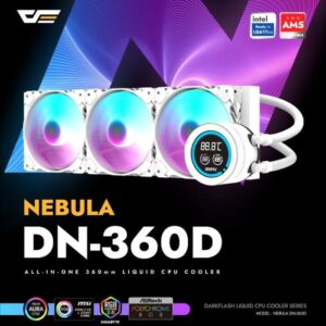 DarkFlash NEBULA DN360D DIGITAL / DN 360D DIGITAL ARGB 360mm AIO Liquid Cooler - WHITE