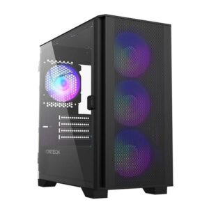 Casing MONTECH AIR 100 ARGB - TEMPERED GLASS - BLACK