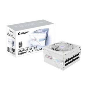 Power Supply GIGABYTE AORUS ELITE ICE P850W 80+ Platinum Modular PCIe 5.0 Gold Full Modular - WHITE