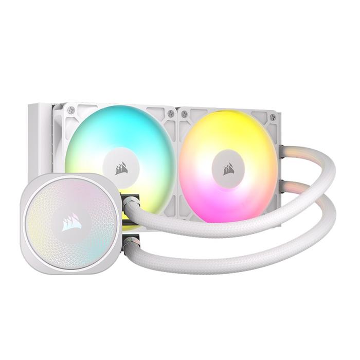 CORSAIR NAUTILUS 240 RS ARGB - 240mm AIO Liquid CPU Cooler - WHITE