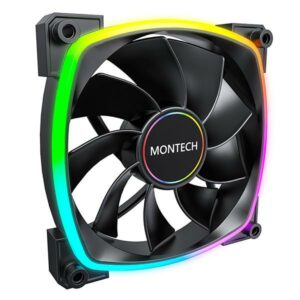 FAN CASING MONTECH RX140 PWM ARGB - 140mm 14CM - BLACK
