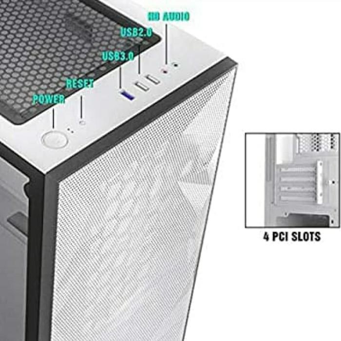 Casing Aigo DarkFlash DLM21 Mesh - WHITE - Image 3