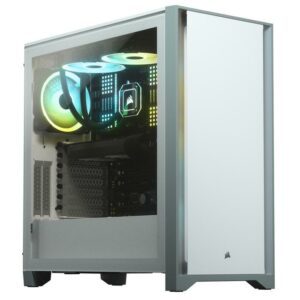CASING CORSAIR 4000D WHITE - TEMPERED GLASS