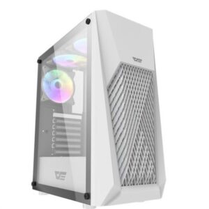 JualCasing Aigo DarkFlash DK150 TEMPERED GLASS ATX, mATX – WHITE