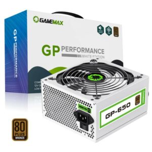 JualGAMEMAX PSU 650W GP-650 80+ Bronze – WHITE EDITION