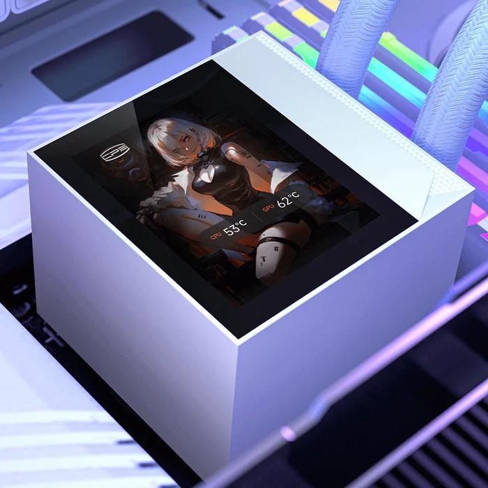 PCCOOLER DC360 PRO ARGB DISPLAY 360mm Liquid Cooler - WHITE - Image 5