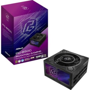 JualPower Supply ASROCK PHANTOM GAMING PG-850G / 850W – PCIE 5.1 ATX 3.1 80+ GOLD FULL MODULAR