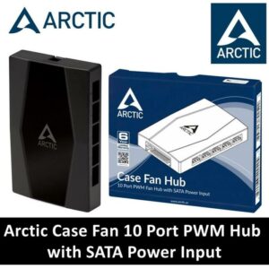 JualArctic Fan Case HUB &ndash; 10 Port PWM Fan Hub with SATA Power