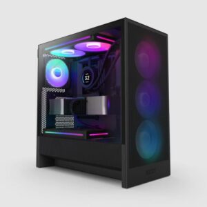 NZXT H5 FLOW RGB 2024 - ATX GAMING CASE RGB - BLACK