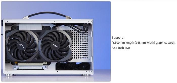 PCCOOLER / PC COOLER MINI I100G PRO Mesh WHITE - Mini ITX - Image 4