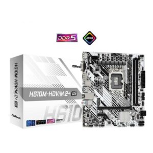 JualASROCK H610M-HDV/M.2+ D5 (Intel LGA 1700, DDR5)