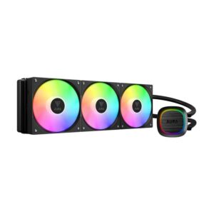 GAMDIAS AURA GL360 V2 AGRB - 360mm AIO Liquid CPU Cooler - BLACK