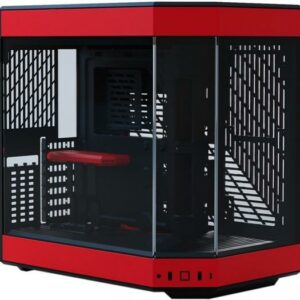 Casing HYTE Y60 + 3 FAN - ATX, mATX - BLACK RED