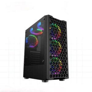 Casing Simbadda BattleGround 26 FREE 3 FAN - ATX, mATX Tempered Glass