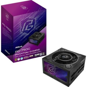 JualPower Supply ASROCK PHANTOM GAMING PG-750G / 750W &ndash; PCIE 5.1 ATX 3.1 80+ GOLD FULL MODULAR