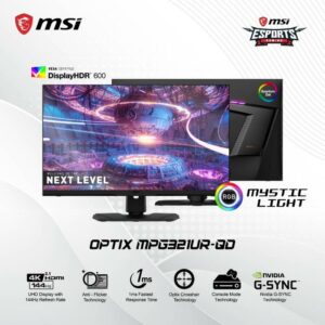 MSI LED MONITOR OPTIX MPG321UR-QD 2160p 144Hz 4K UHD IPS 1ms
