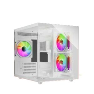 CASING VENOMRX DAEMON CONTINENTAL S6 - Micro-ATX GAMING CASE - WHITE