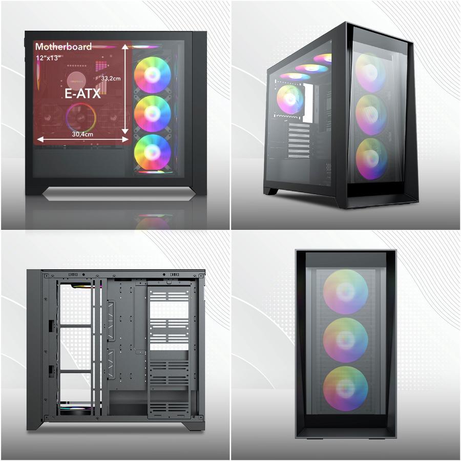 Casing EINAREX LAGRANGE ITX, MICRO ATX, ATX, E-ATX Gaming Case - Image 4