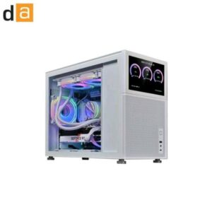 Casing Digital Alliance AMP White - Miro ATX With LED Display - White