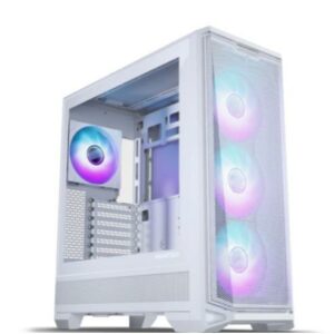 Casing Phanteks Eclipse G400A - ATX Case Tempered Glass - FREE 4 Fan - WHITE