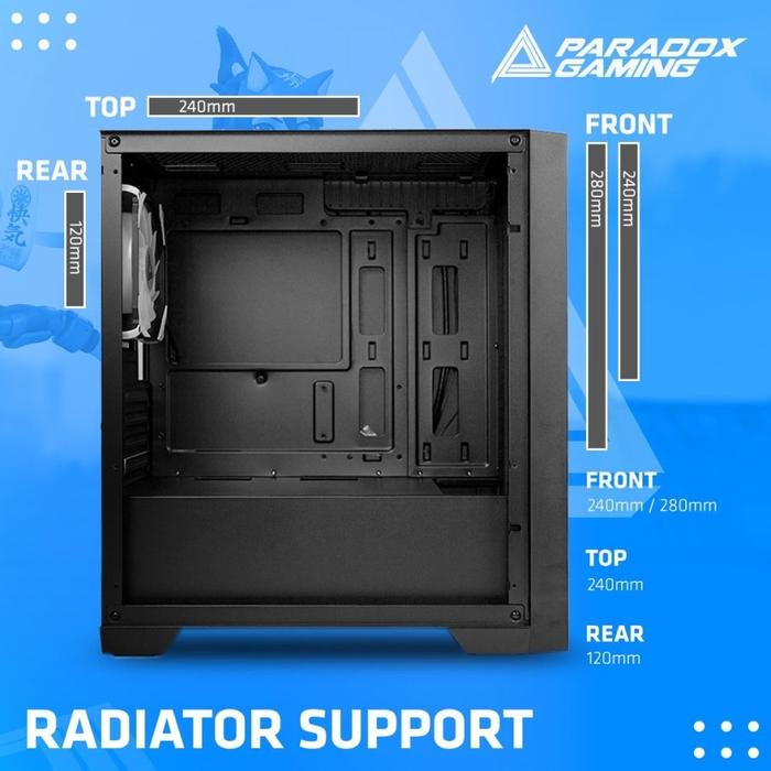 CASING PARADOX GAMING TAIGA - mATX CASE - Image 3
