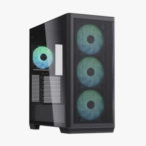 JualCASING APNX C1 INCLUDE 4 FAN ARGB – ATX GAMING CASE – BLACK