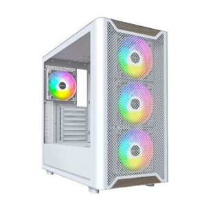 Casing MONTECH XR Wood Nature Meets High Airflow Power - ATX, mATX PC Case - WHITE