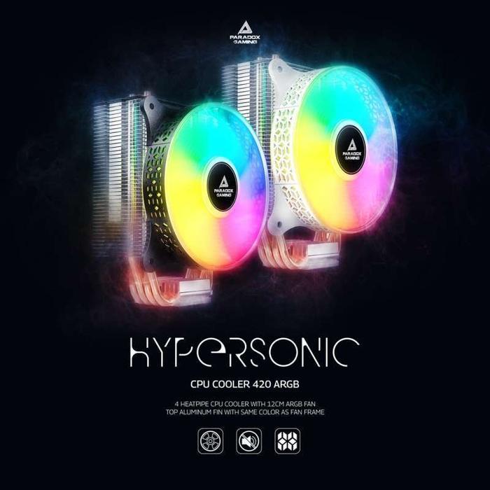 PARADOX GAMING HYPERSONIC 420 - CPU COOLER - BLACK - Image 2