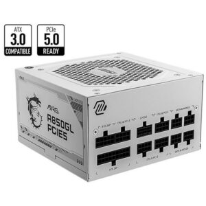 POWERSUPPLY MSI MAG A850GL PCIe5 - 850W 80+ Gold Full Modular - WHITE