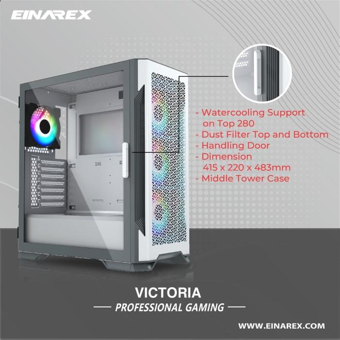 Casing EINAREX VICTORIA - EATX, ATX, mATX Gaming Case