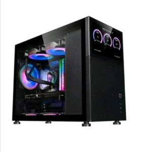 Casing Digital Alliance AMP Black - Miro ATX With LED Display - Black