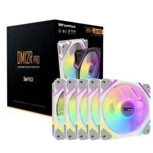 Fan Casing Aigo DarkFlash DM12 PRO 5in1 / 5 Fan 120MM / 12CM - White
