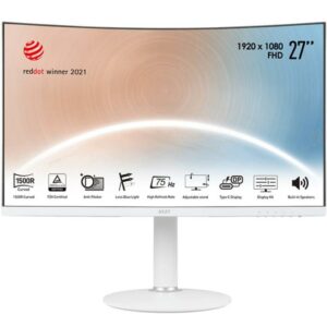 MSI LED MONITOR MODERN MD271CPW - Full HD - Monitor 27"  CURVED- WHITE