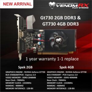 JualVGA VENOMRX GT 730 4GB DDR3 128Bit