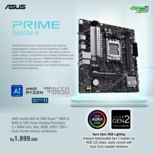 ASUS PRIME B650M-R ARGB (Socket AM5)