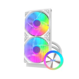 darkFlash AQUAGLOW DG240 Liquid CPU Cooler - Putih